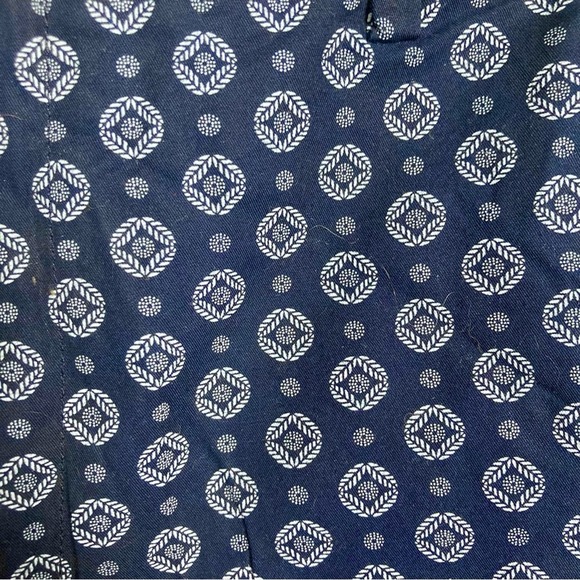 Club Monaco shorts men 33 NWT patterned trouser 10" chino blue pattern Baxter - Picture 11 of 12